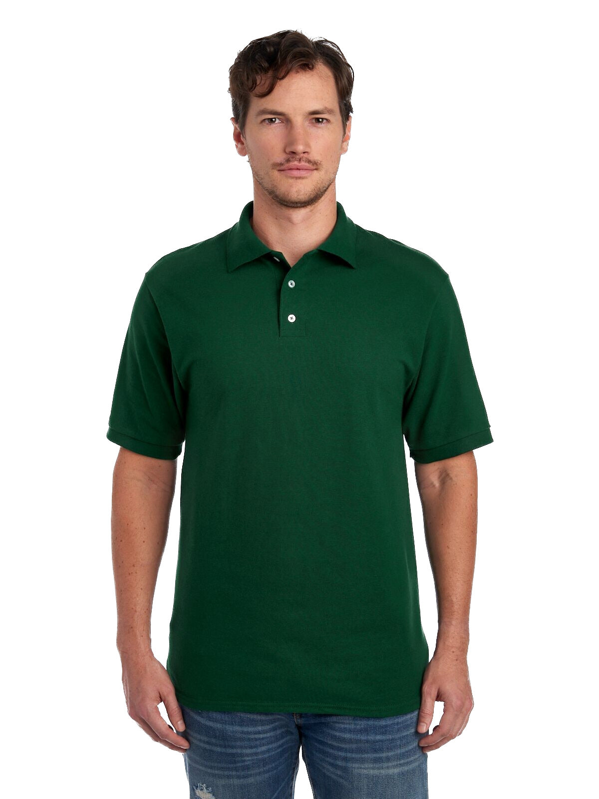 Unisex Premium 100% Ringspun Cotton Piqué Polo - Forest Green
