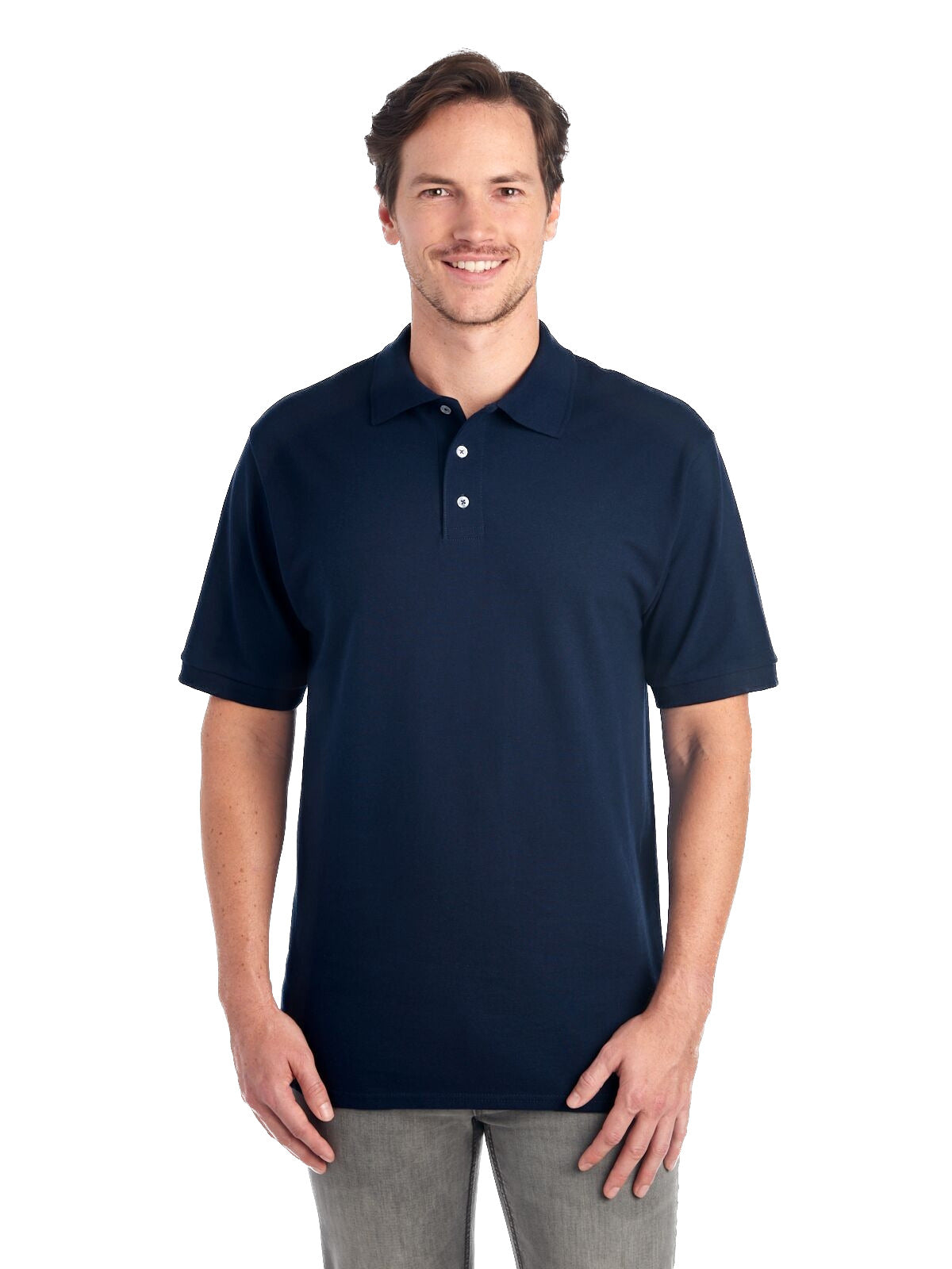 Unisex Premium 100% Ringspun Cotton Piqué Polo - J Navy