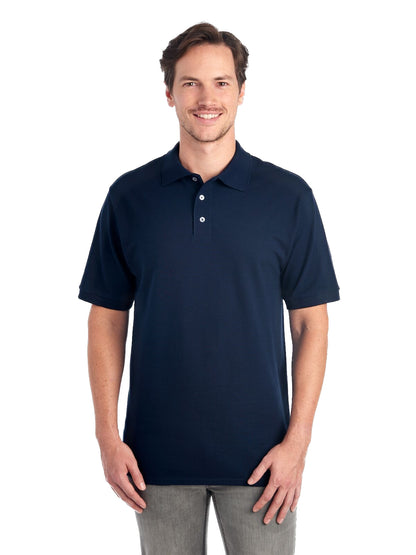 Unisex Premium 100% Ringspun Cotton Piqué Polo - J Navy