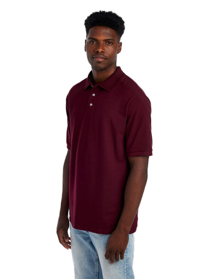 Unisex Premium 100% Ringspun Cotton Piqué Polo - Maroon