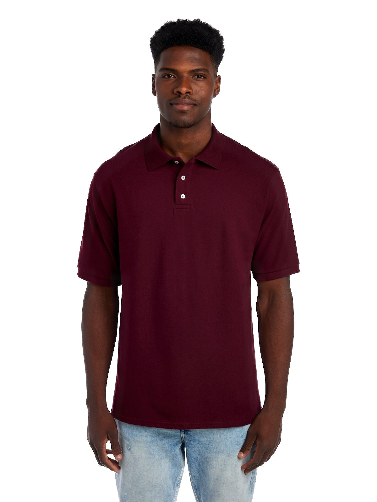 Unisex Premium 100% Ringspun Cotton Piqué Polo - Maroon