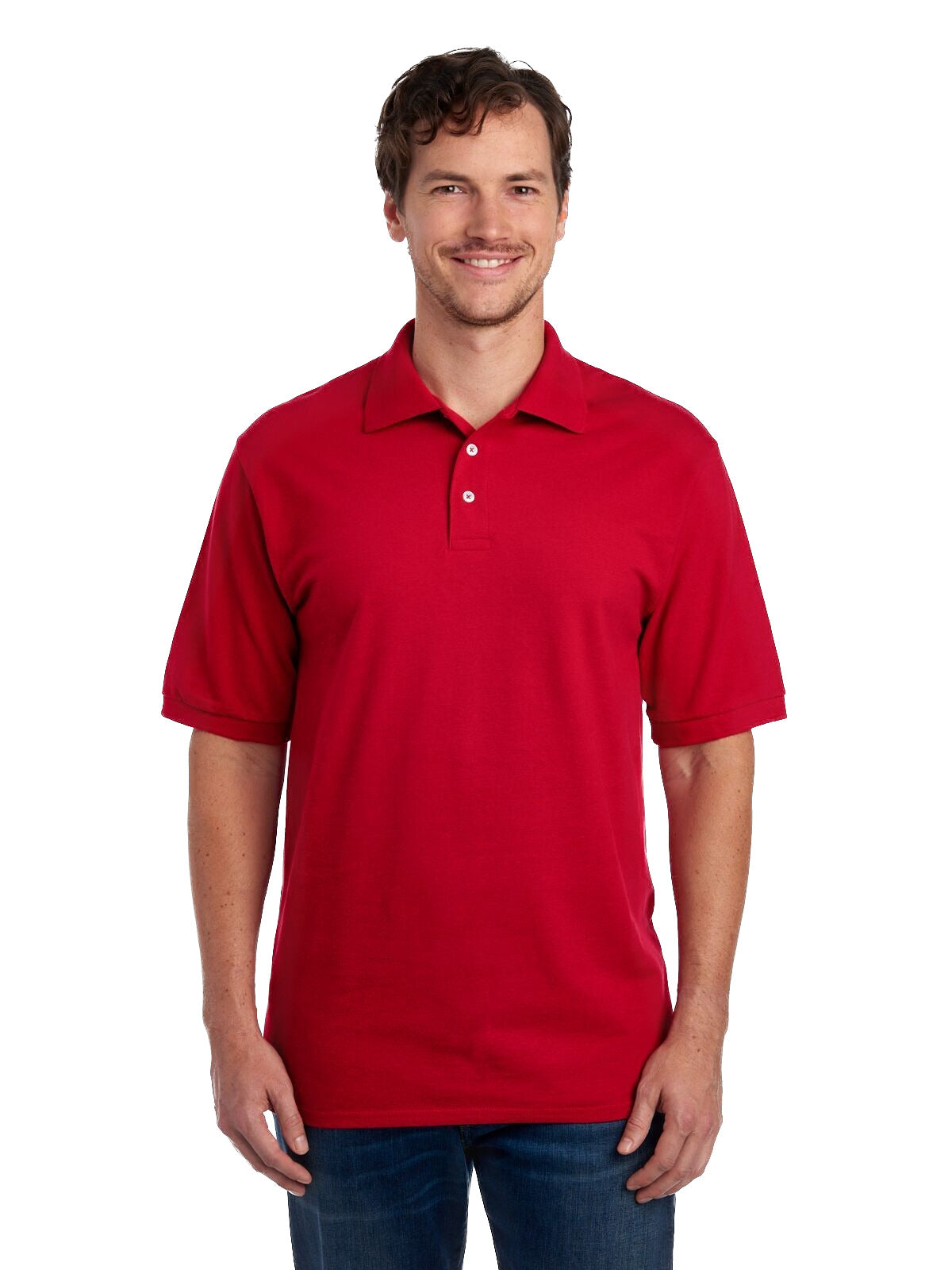 Unisex Premium 100% Ringspun Cotton Piqué Polo - True Red