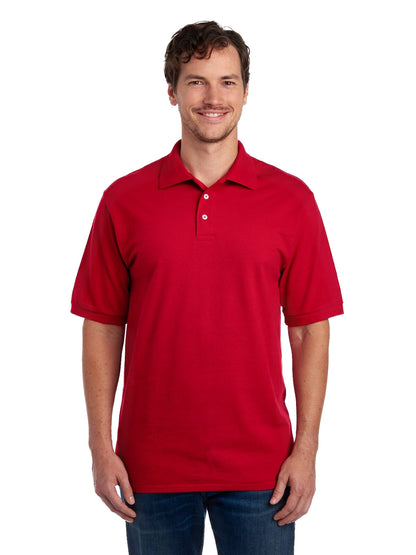Unisex Premium 100% Ringspun Cotton Piqué Polo - True Red