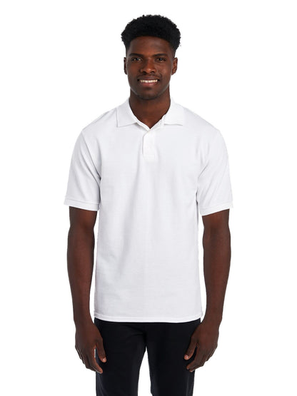 Unisex Premium 100% Ringspun Cotton Piqué Polo - White