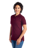 Women's Premium 100% Ringspun Cotton Piqué Polo - Maroon