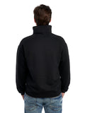 Unisex Super Sweats® NuBlend® Fleece Quarter-Zip Pullover - Black