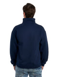 Unisex Super Sweats® NuBlend® Fleece Quarter-Zip Pullover - J Navy