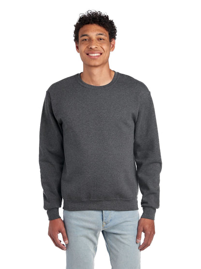 Unisex Super Sweats�� NuBlend�� Fleece Crew - Black Heather