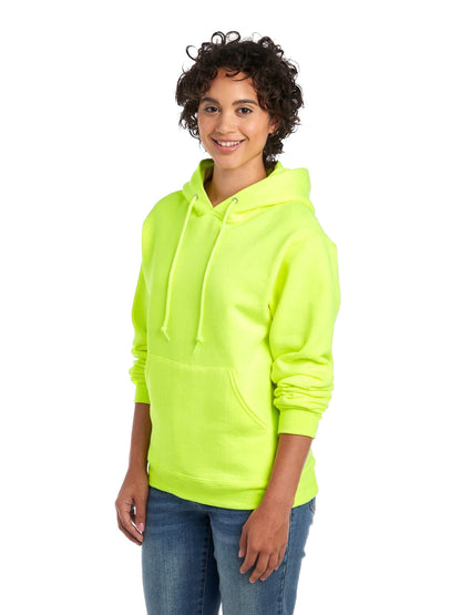 Unisex Super Sweats�� NuBlend�� Fleece Pullover Hoodie - High Viz Safety Green