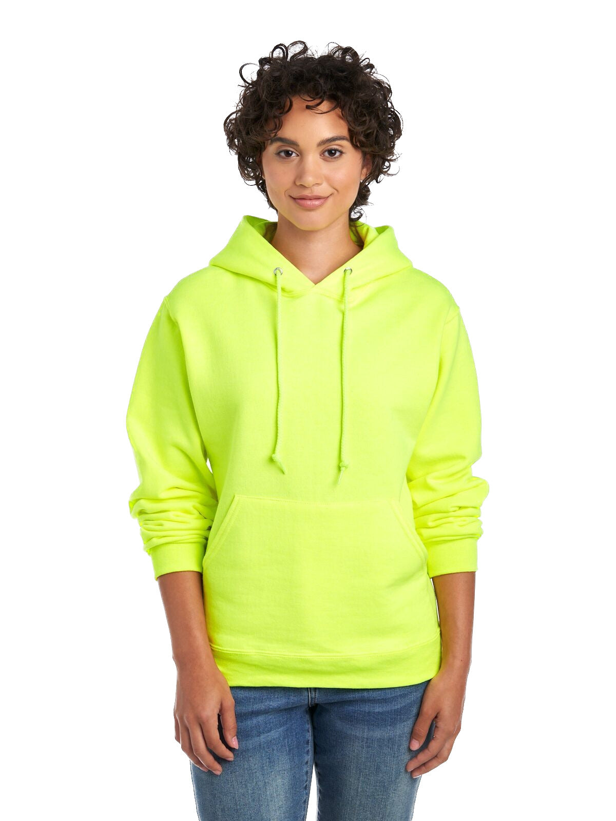 Unisex Super Sweats�� NuBlend�� Fleece Pullover Hoodie - High Viz Safety Green