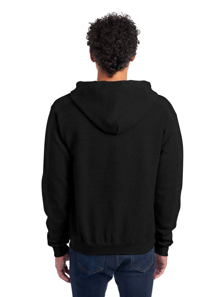 Unisex Super Sweats® NuBlend® Fleece Full-Zip Hoodie - Black