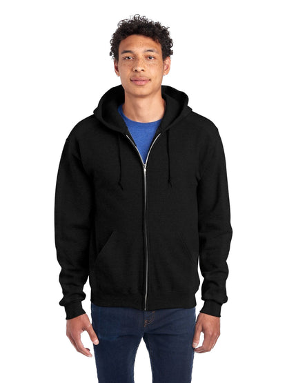 Unisex Super Sweats® NuBlend® Fleece Full-Zip Hoodie - Black