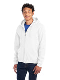 Unisex Super Sweats® NuBlend® Fleece Full-Zip Hoodie - White