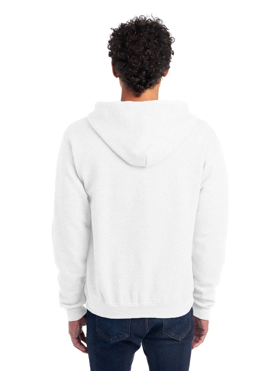 Unisex Super Sweats® NuBlend® Fleece Full-Zip Hoodie - White