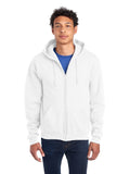 Unisex Super Sweats® NuBlend® Fleece Full-Zip Hoodie - White