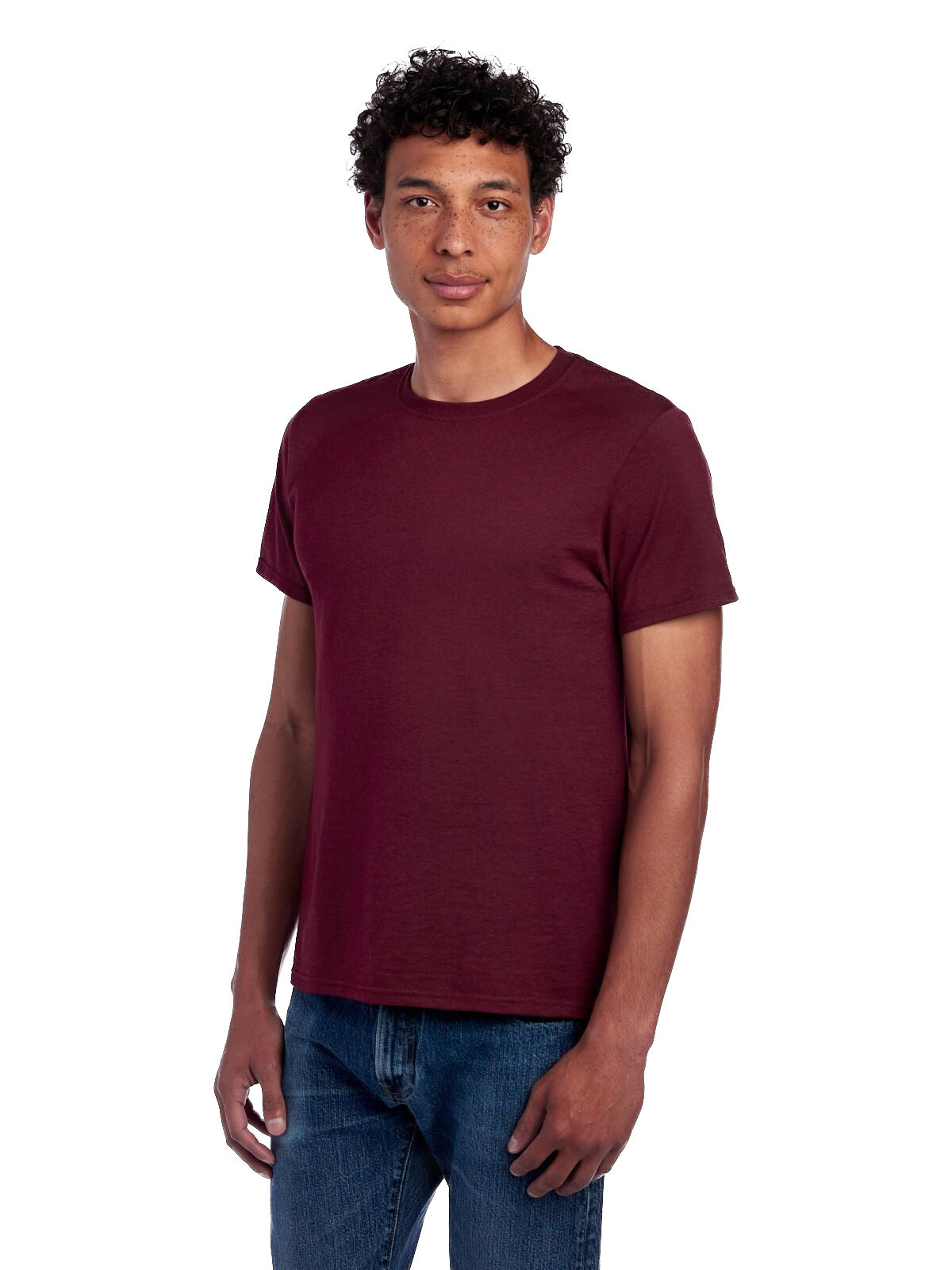 Unisex Premium Blend Ring-Spun T-Shirt - Maroon Heather