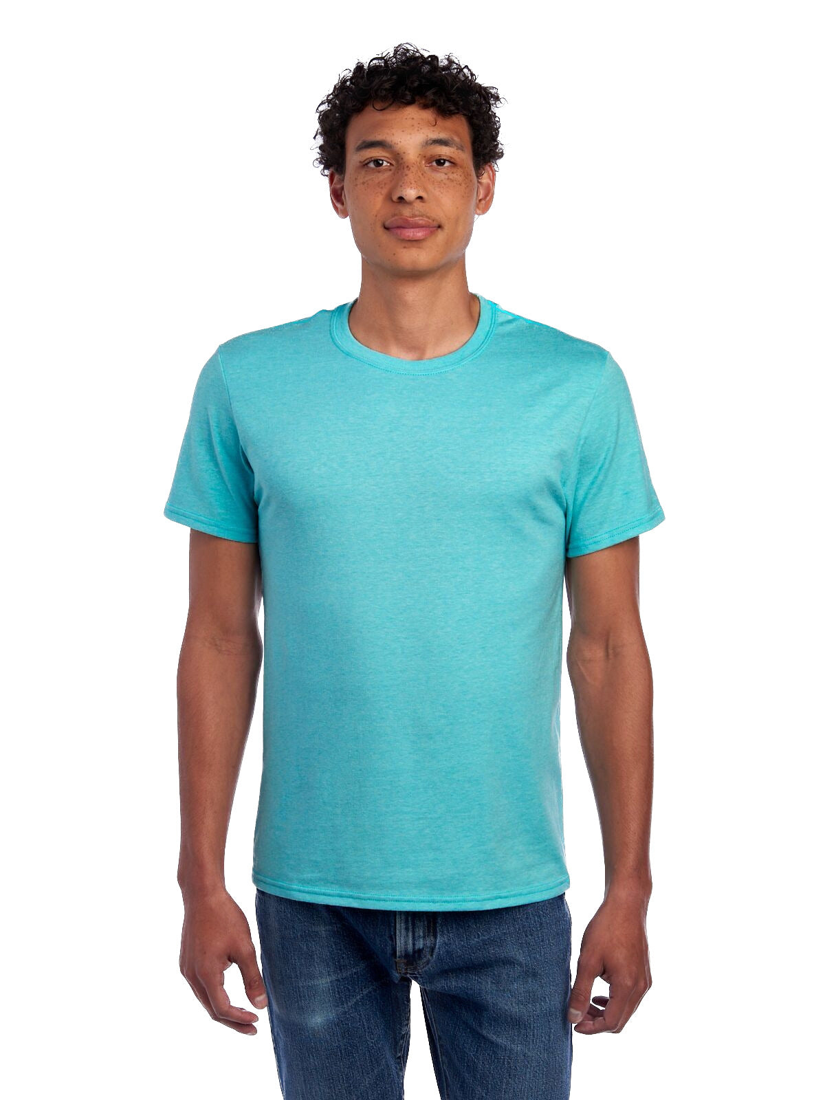 Unisex Premium Blend Ring-Spun T-Shirt - Smply Aqua Heather