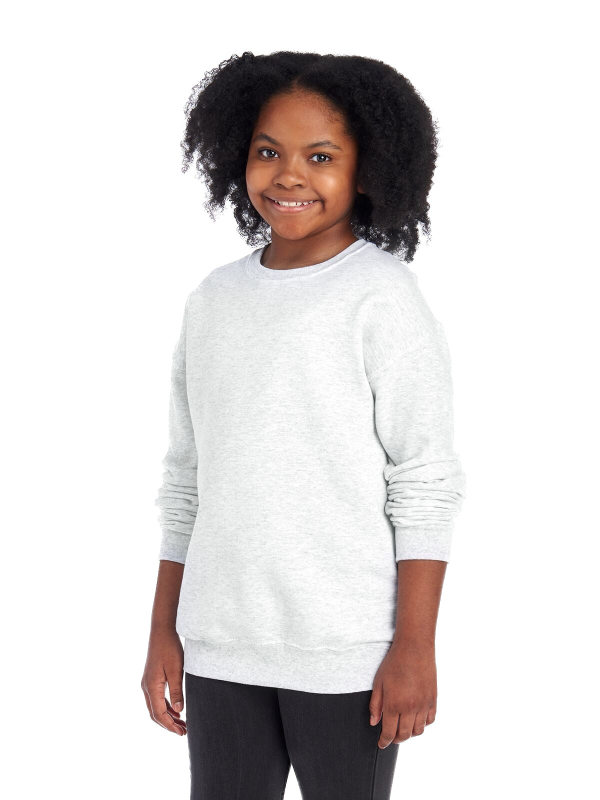 Youth NuBlend�� Fleece Crew - Ash