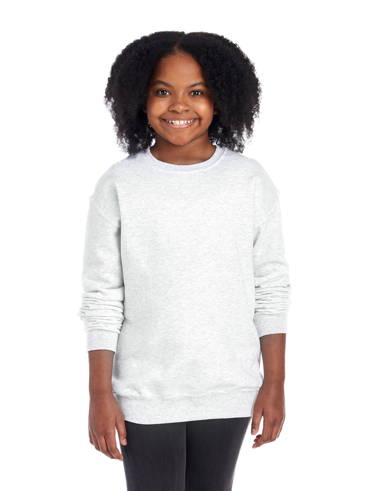 Youth NuBlend�� Fleece Crew - Ash