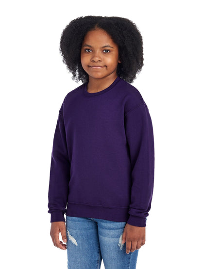 Youth NuBlend�� Fleece Crew - Deep Purple