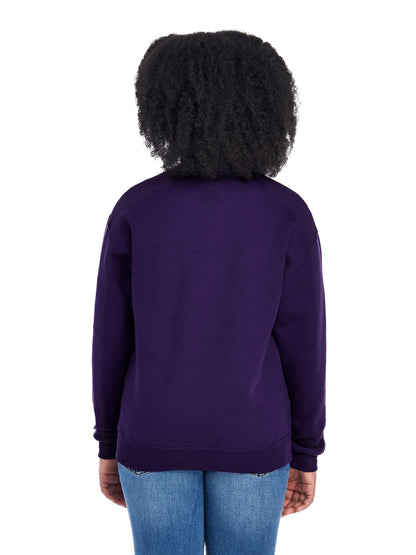 Youth NuBlend�� Fleece Crew - Deep Purple