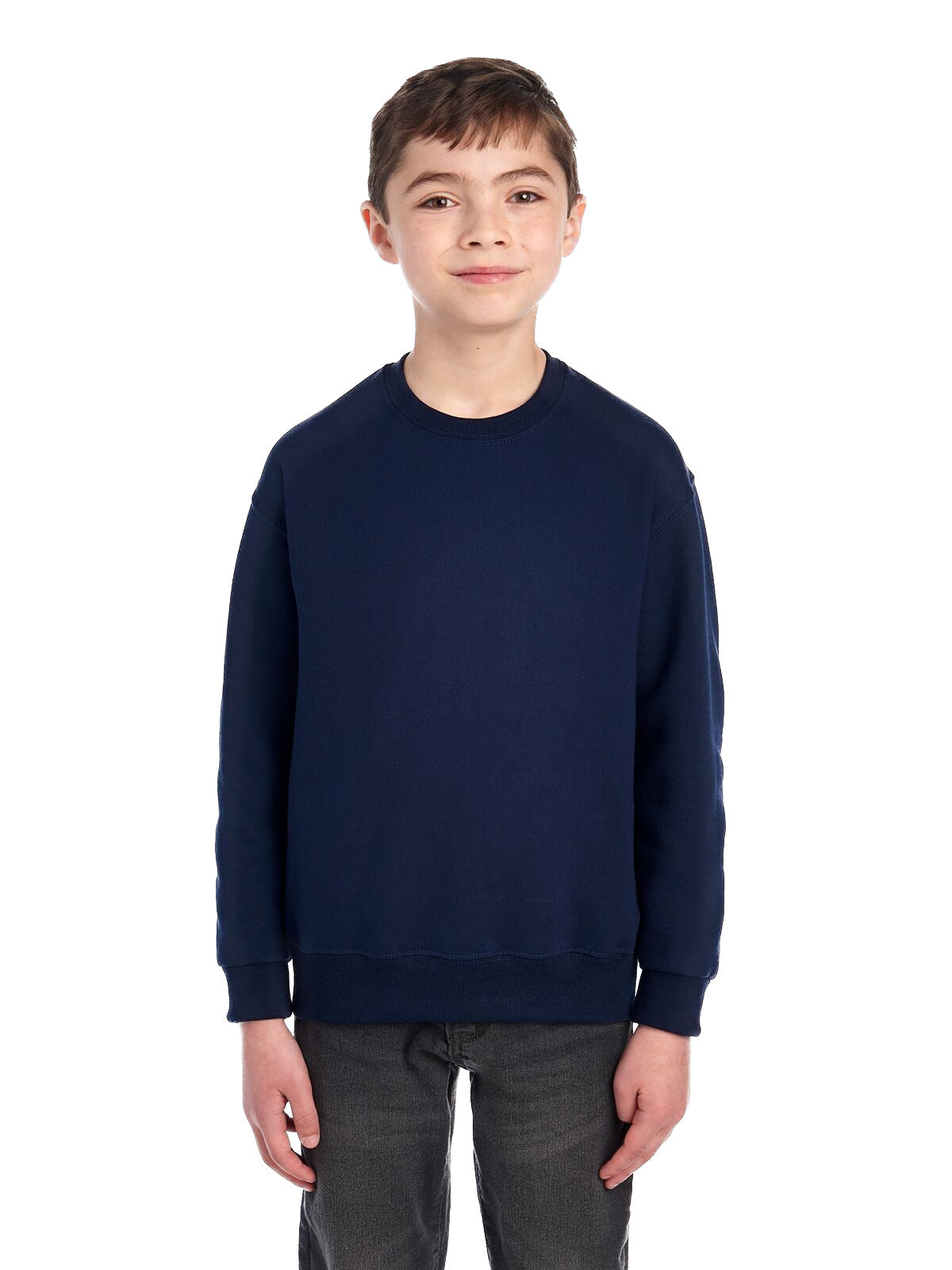 Youth NuBlend�� Fleece Crew - J Navy
