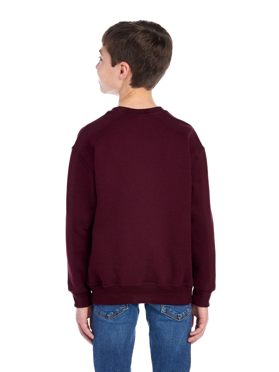 Youth NuBlend�� Fleece Crew - Maroon