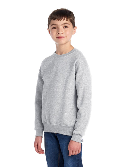 Youth NuBlend�� Fleece Crew - Oxford