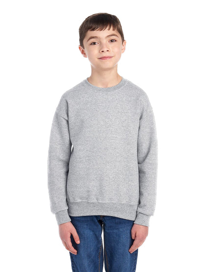 Youth NuBlend�� Fleece Crew - Oxford