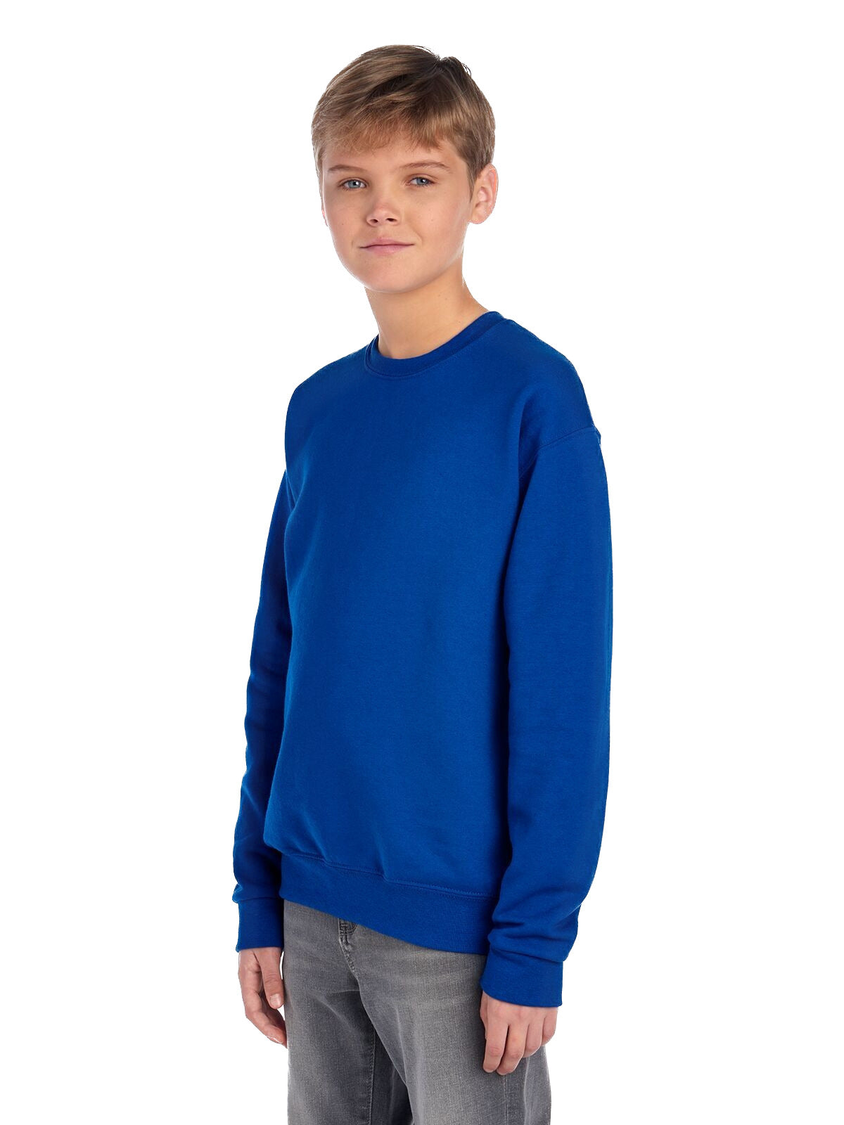 Youth NuBlend�� Fleece Crew - Royal