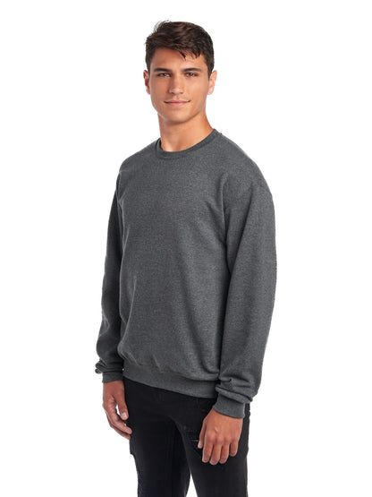 Unisex NuBlend® Fleece Crew - Black Heather