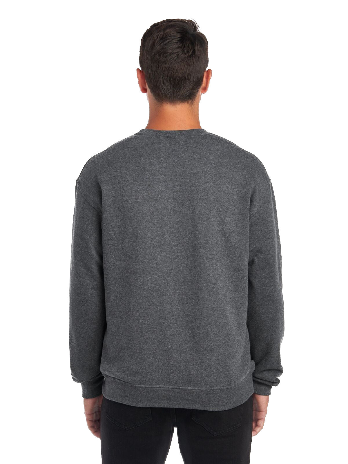 Unisex NuBlend® Fleece Crew - Black Heather