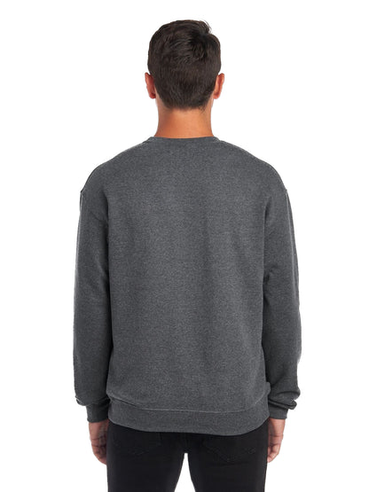 Unisex NuBlend® Fleece Crew - Black Heather