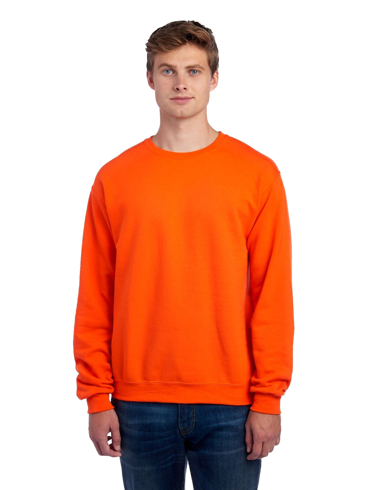 Unisex NuBlend® Fleece Crew - Burnt Orange