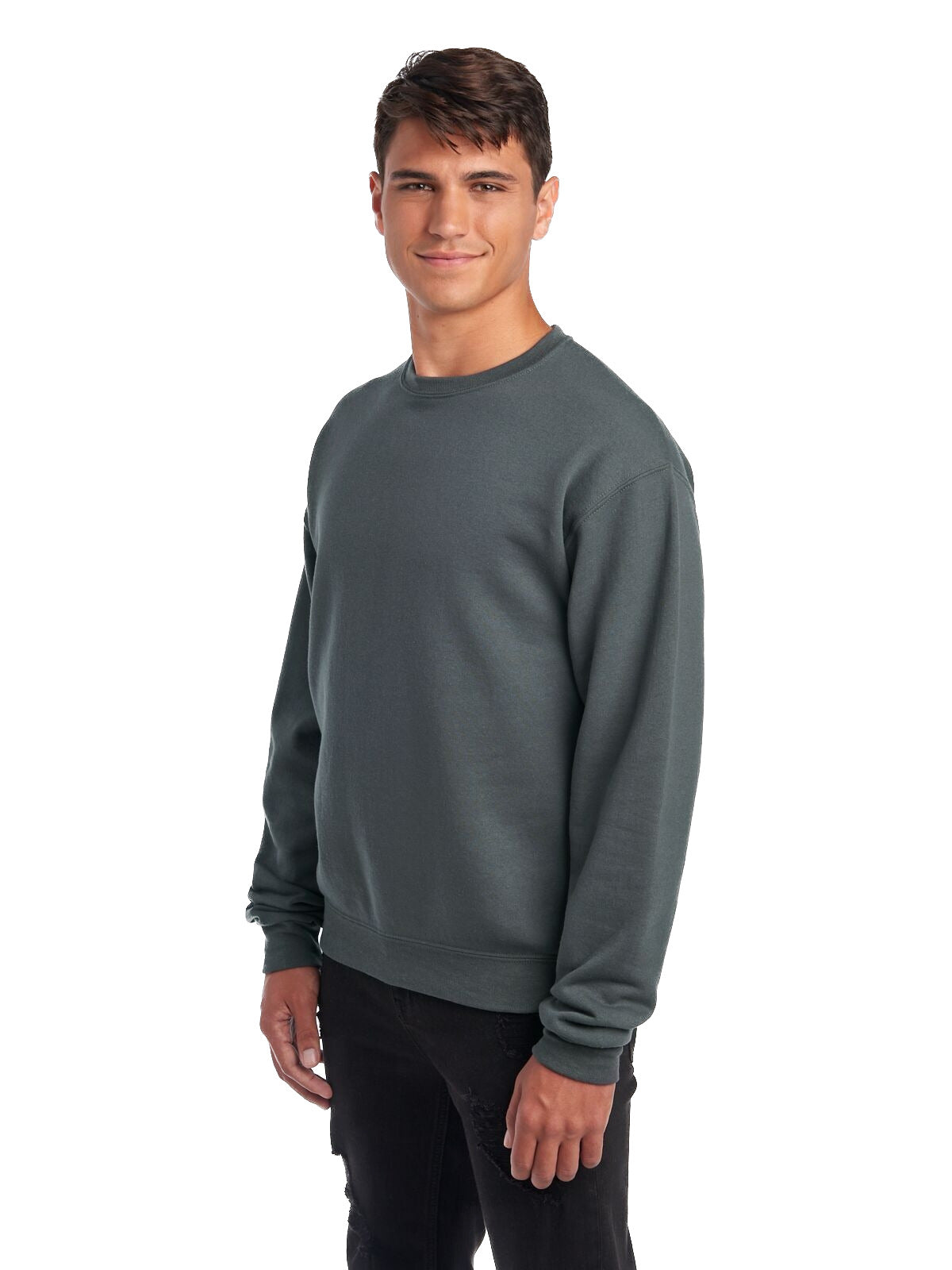 Unisex NuBlend® Fleece Crew - Charcoal Gray