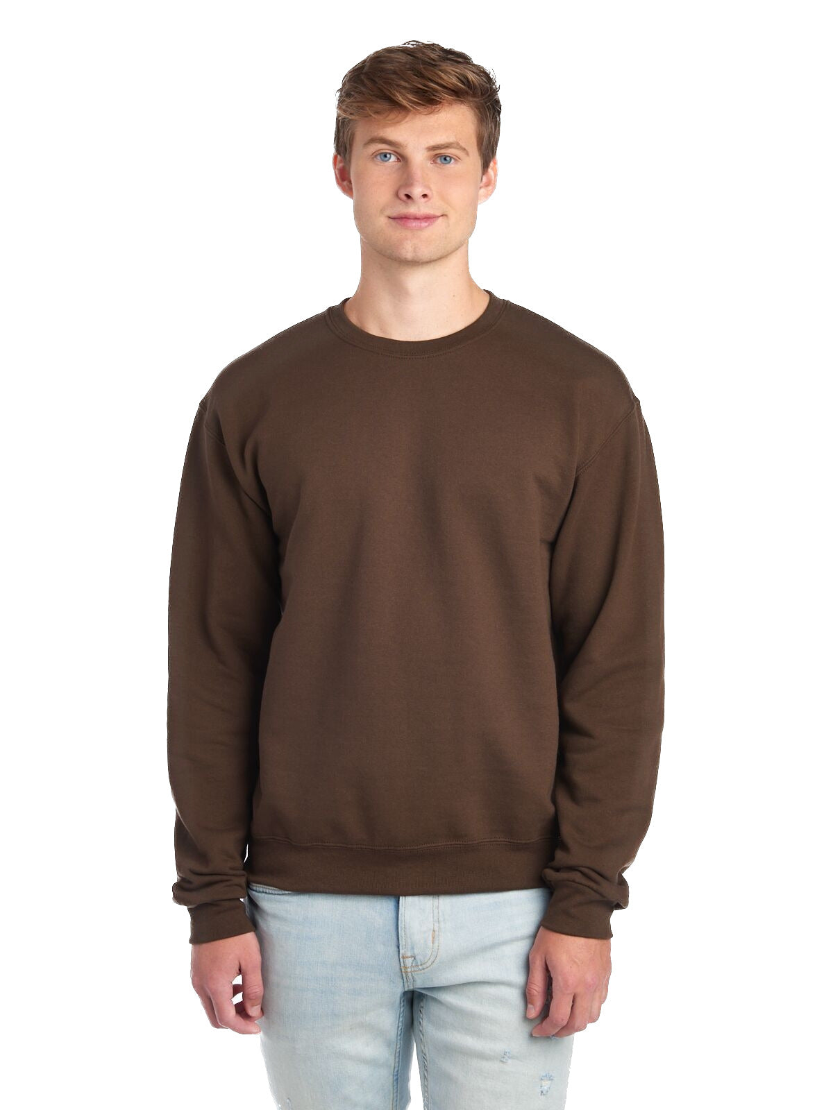 Unisex NuBlend® Fleece Crew - Chocolate