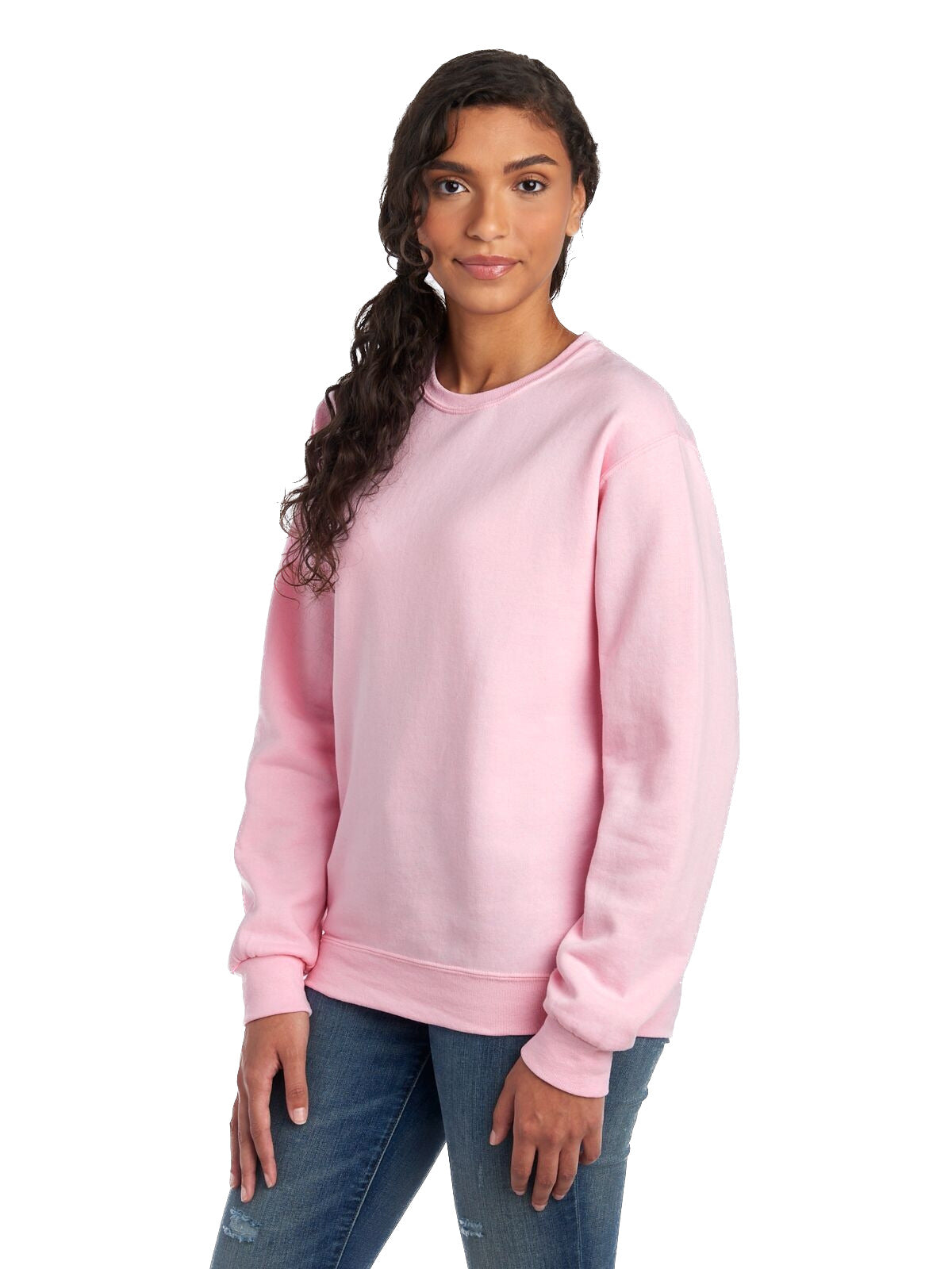 Unisex NuBlend® Fleece Crew - Classic Pink