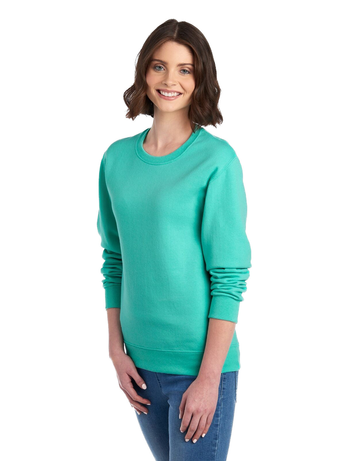 Unisex NuBlend® Fleece Crew - Cool Mint