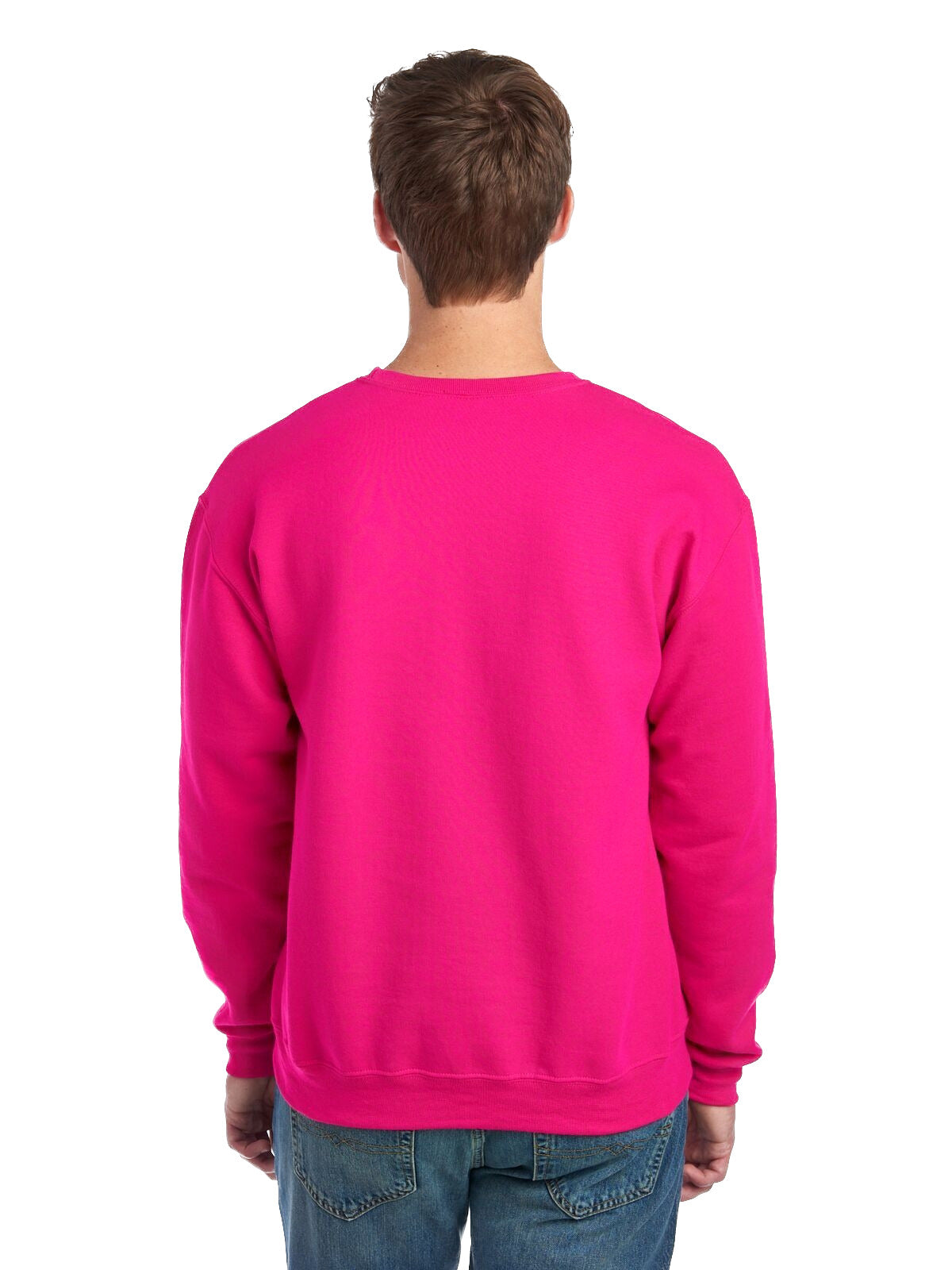 Unisex NuBlend® Fleece Crew - Cyber Pink