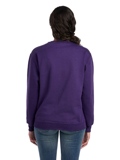 Unisex NuBlend® Fleece Crew - Deep Purple