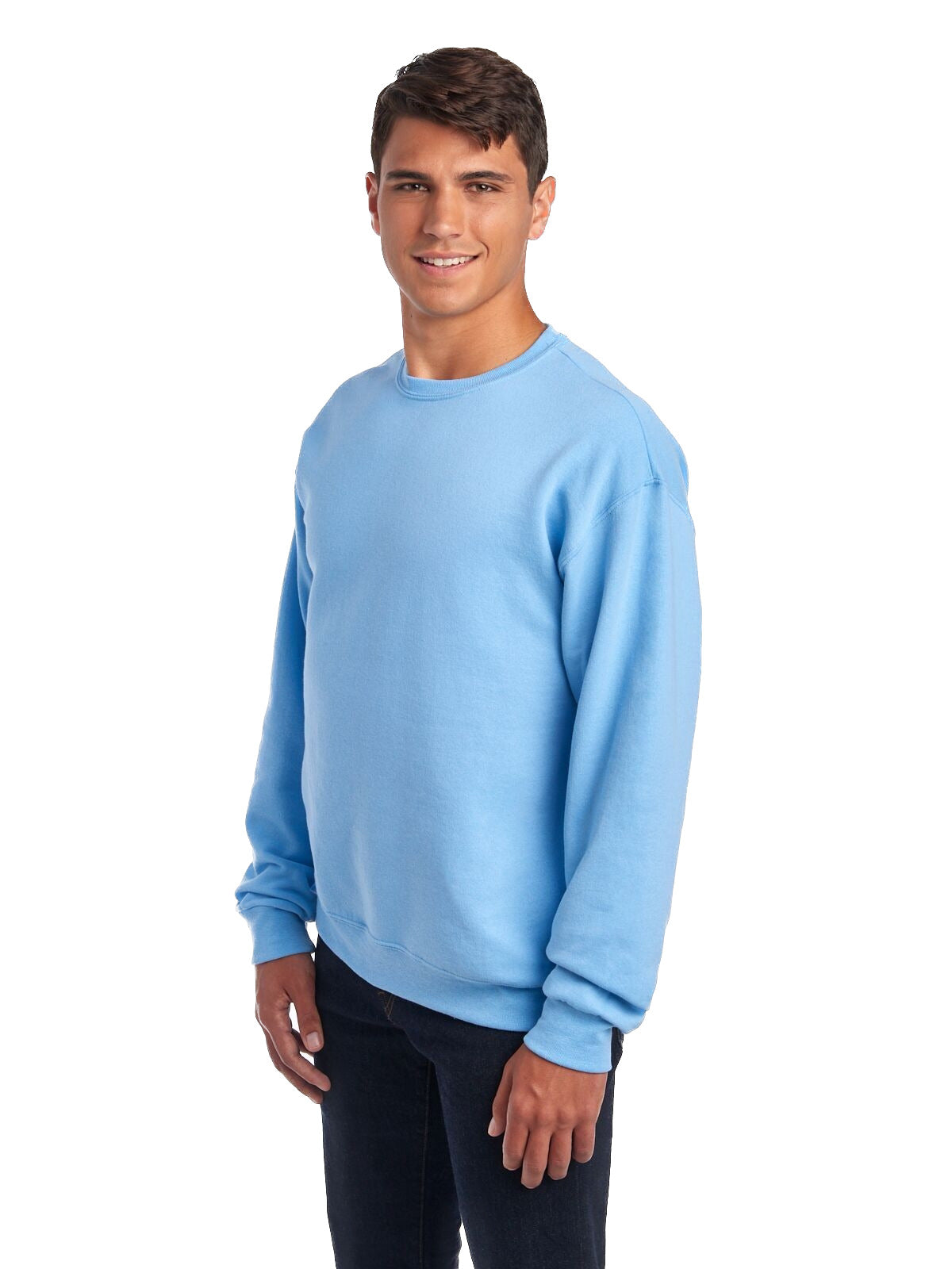 Unisex NuBlend® Fleece Crew - Light Blue
