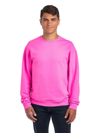 Unisex NuBlend® Fleece Crew - Neon Pink