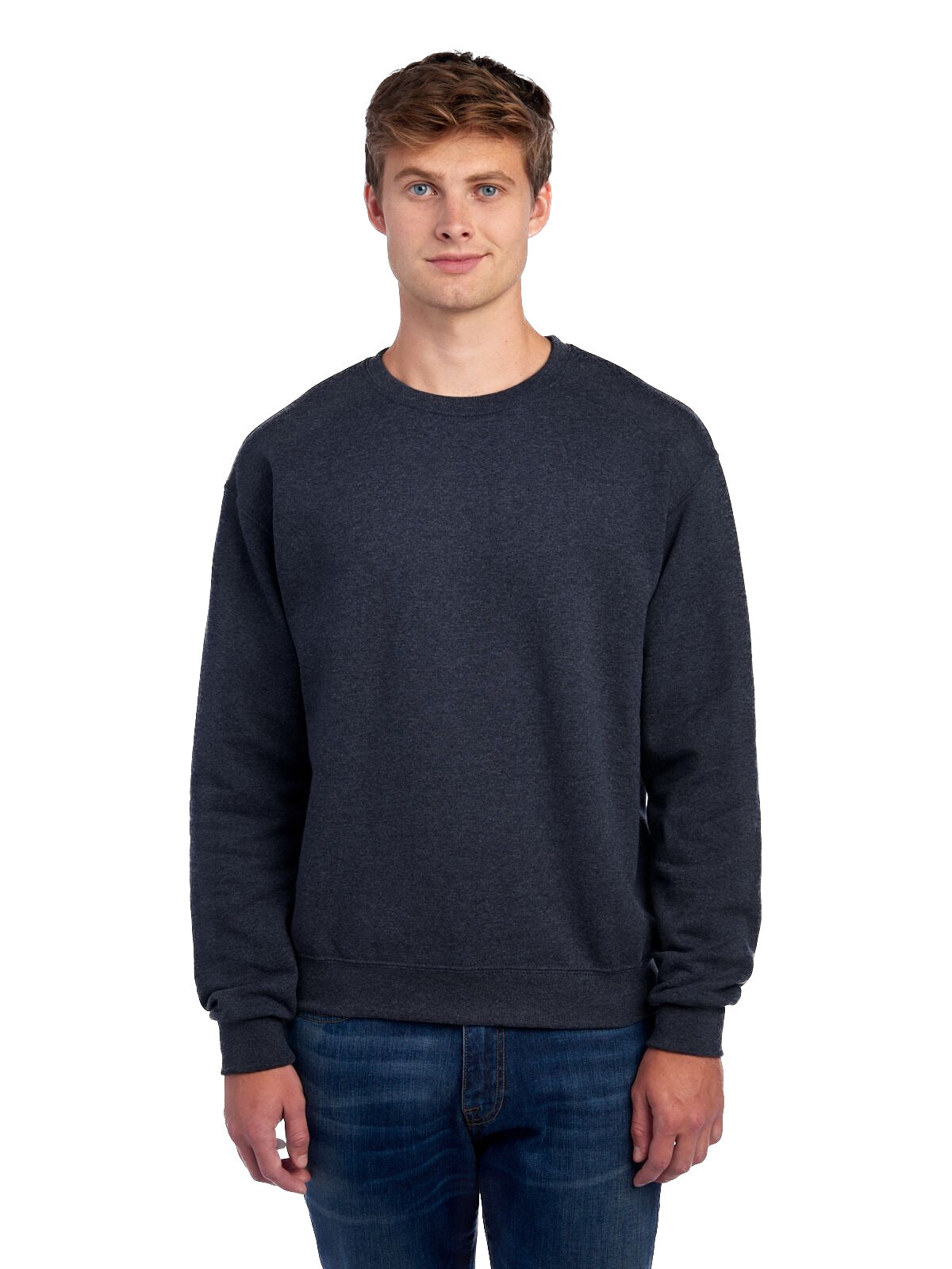 Unisex NuBlend® Fleece Crew - Vintage Heather Navy
