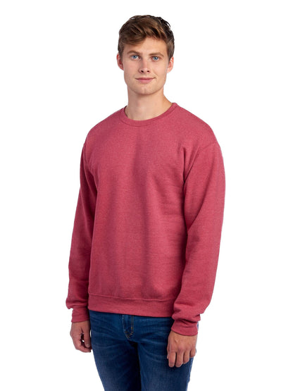 Unisex NuBlend® Fleece Crew - Vintage Heather Red