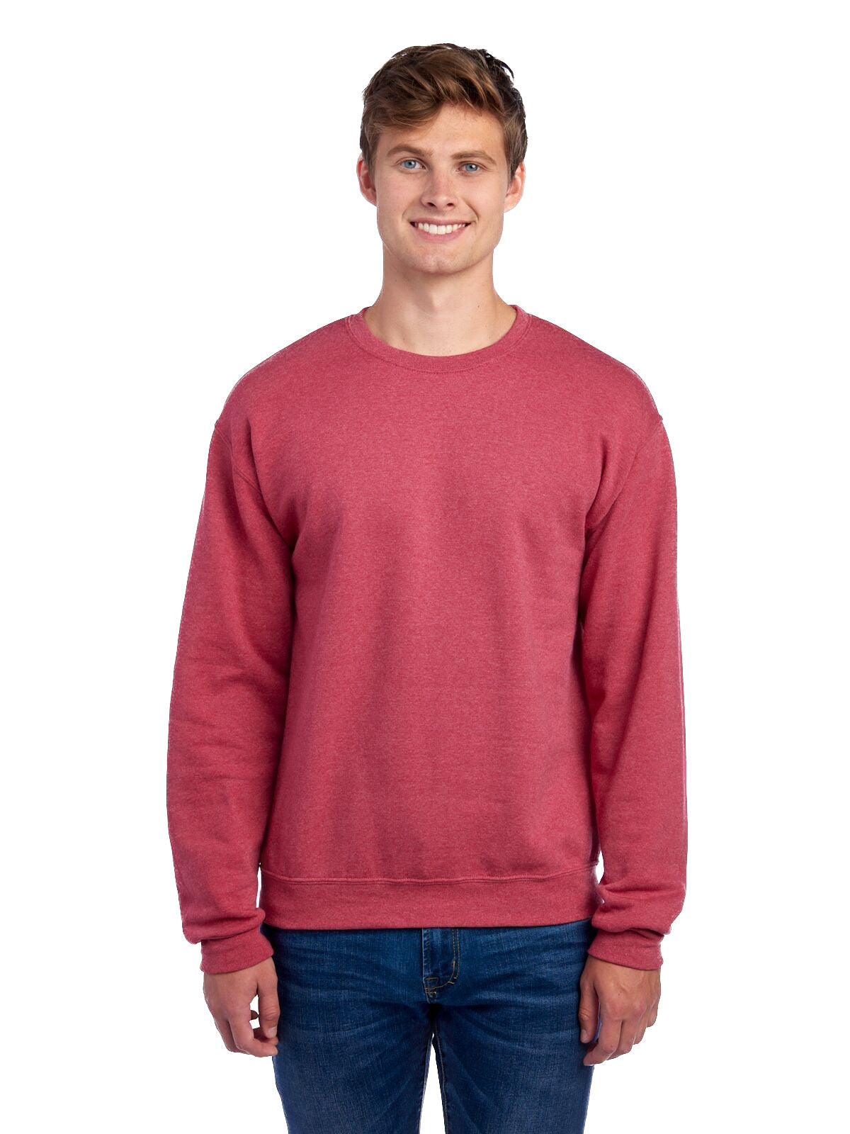 Unisex NuBlend® Fleece Crew - Vintage Heather Red