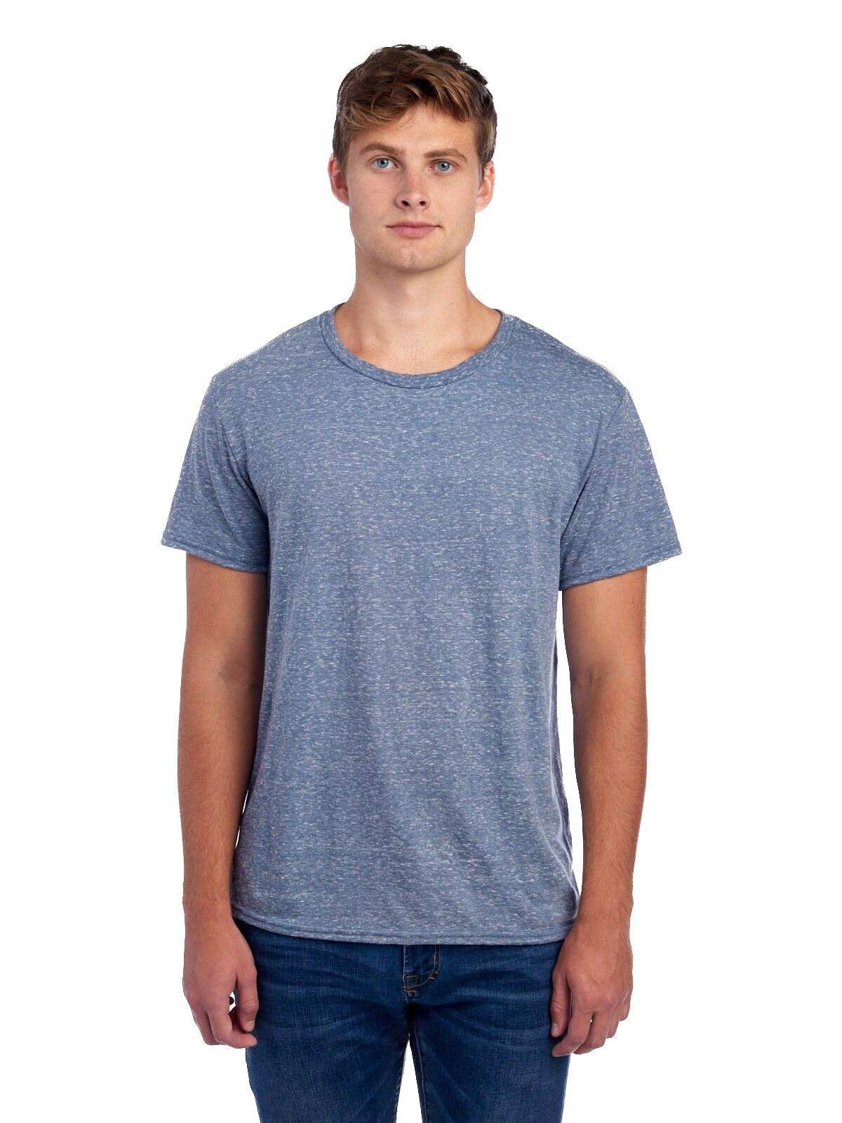 Unisex Snow Heather T-Shirt - Denim