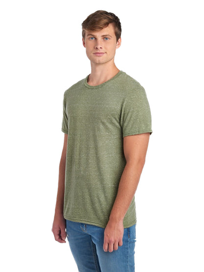 Unisex Snow Heather T-Shirt - Military Green