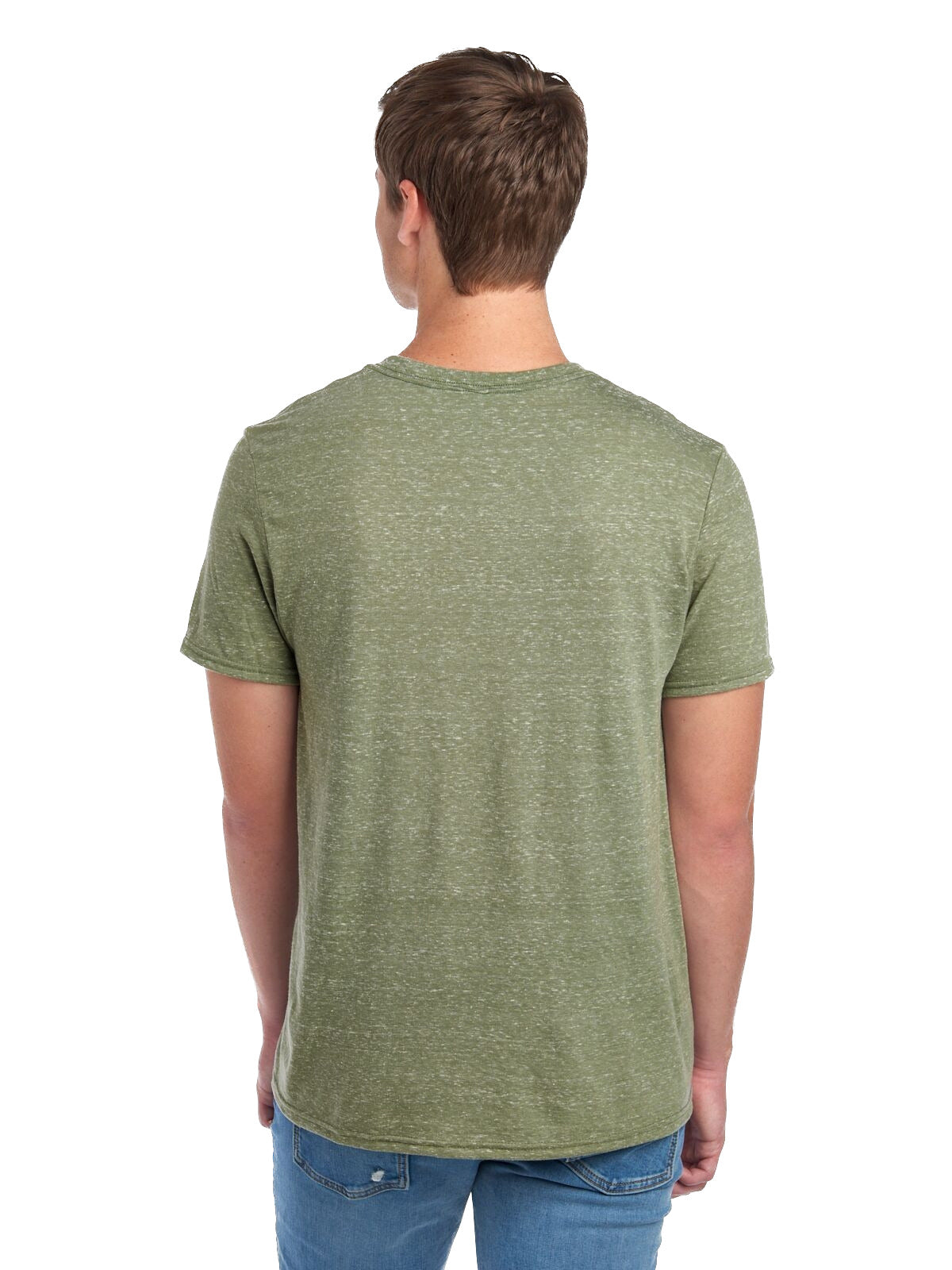 Unisex Snow Heather T-Shirt - Military Green