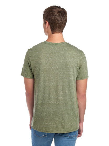 Unisex Snow Heather T-Shirt - Military Green