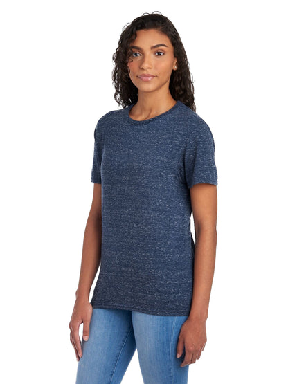 Unisex Snow Heather T-Shirt - Navy